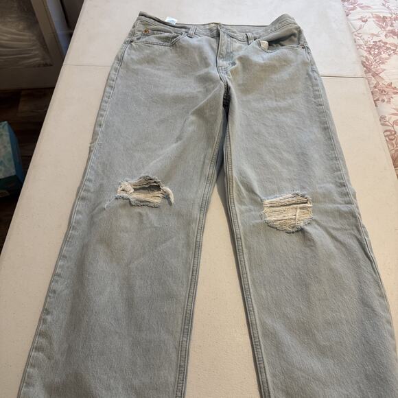 Levi Strauss low pro straight blue washed denim jeans women size 31 - Picture 7 of 7